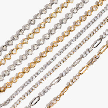 Odile Crystal Chain Bracelet