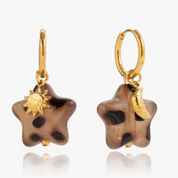 Ophelie Leopard Star Earrings