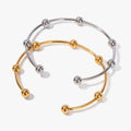 Plume Beaded Cuff Bangle – waterproof, tarnish-free bangle by Macaje