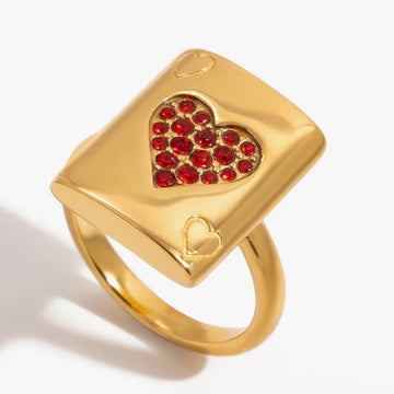 Reine Heart Signet Ring