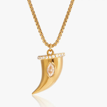 Romy Horn Pendant Necklace
