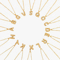 Salome Bubble Initial Necklace – waterproof, tarnish-free necklace by Macaje
