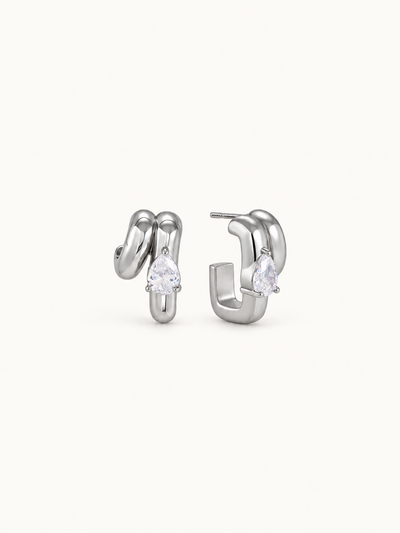 Sidonie Drop Earrings - Silver