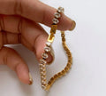 Allure Crystal Tennis Bracelet alternate angle – Macaje waterproof bracelet