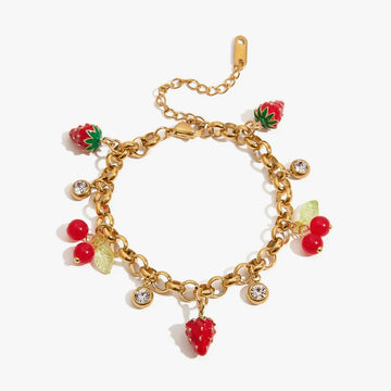 Vera Fruit Charm Bracelet